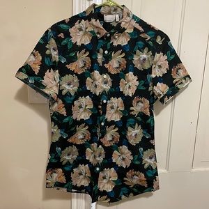 ASOS Design Stretch Slim Shirt Floral